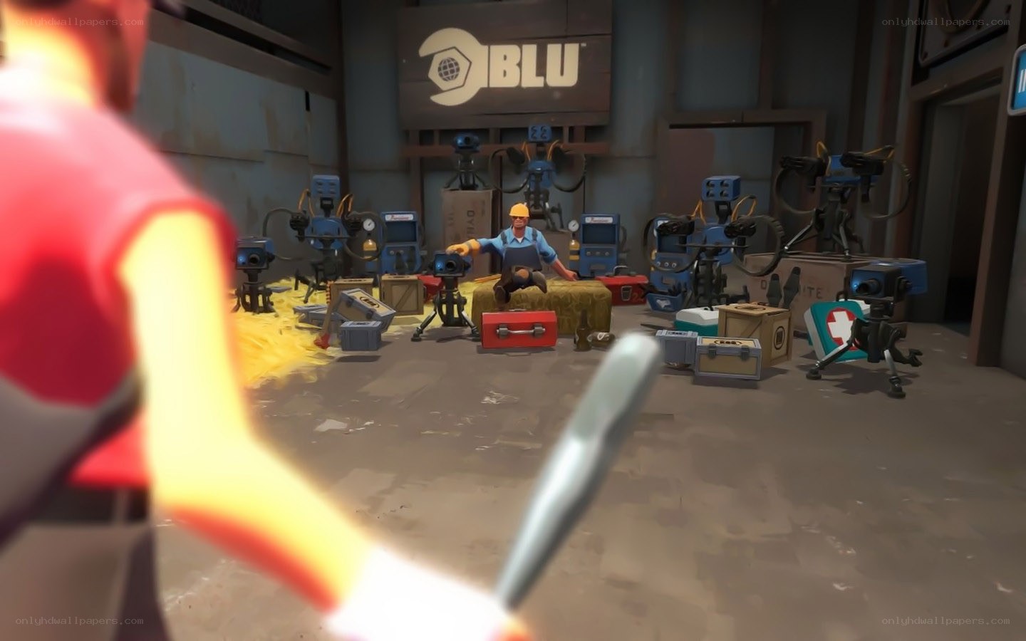Team Fortress 2 workshop scene