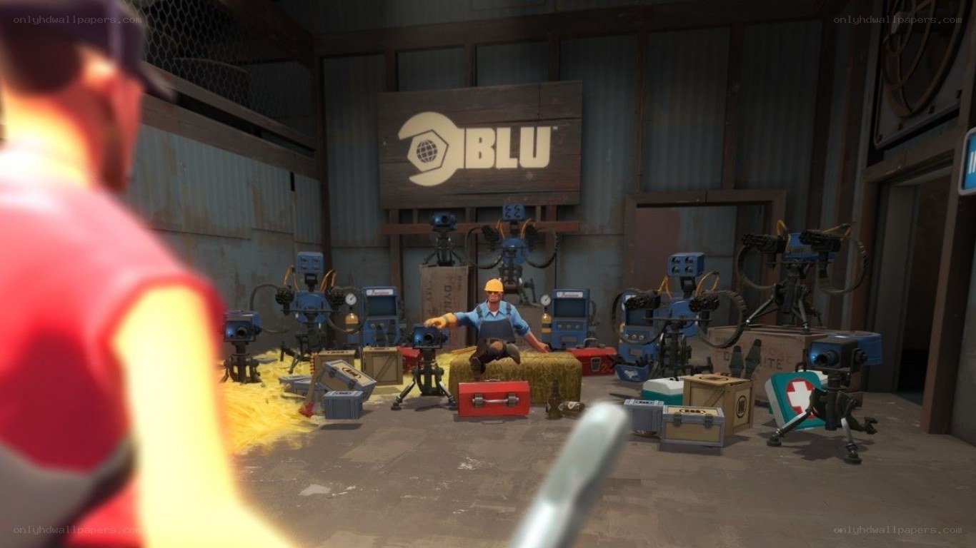 Team Fortress 2 workshop scene