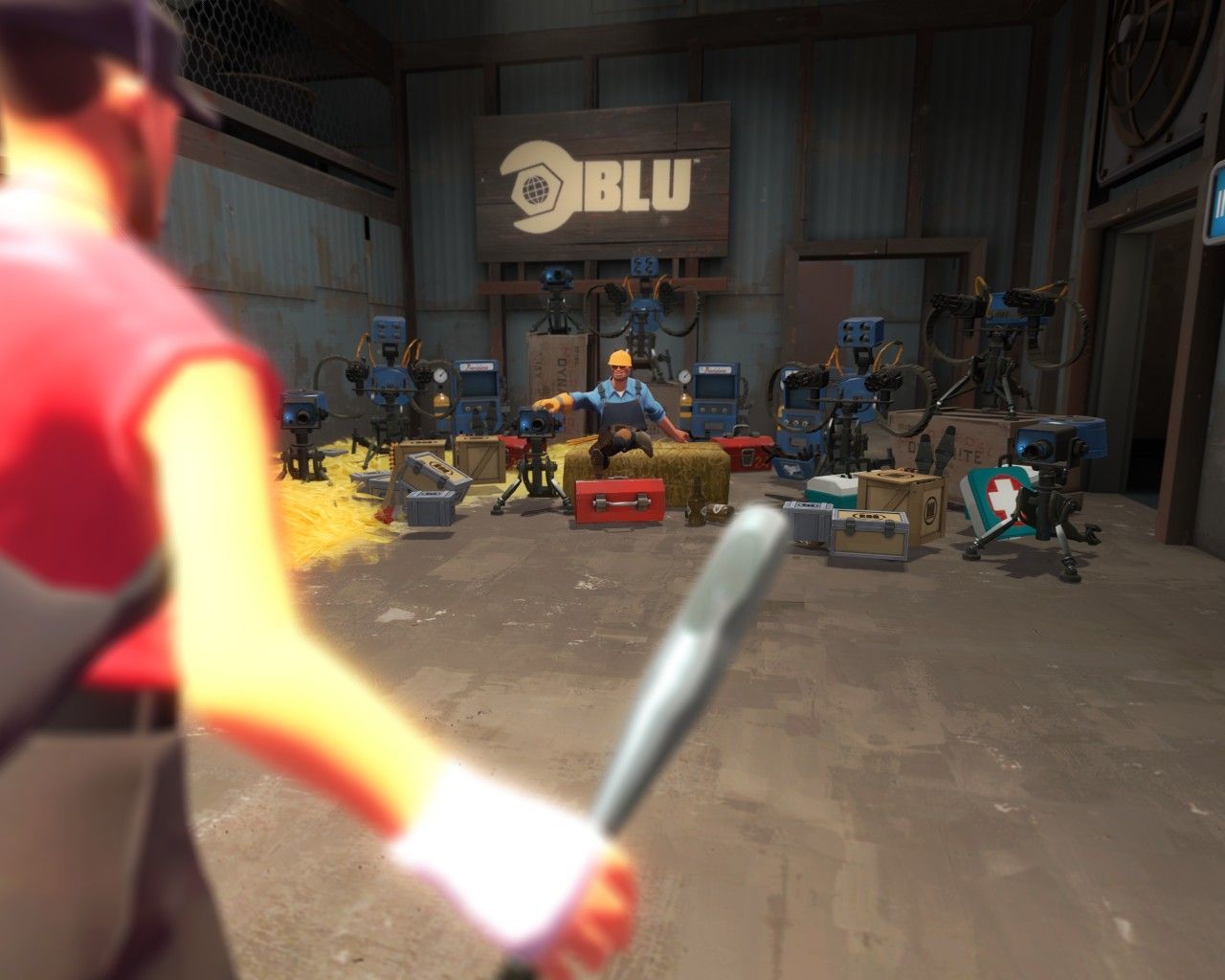 Team Fortress 2 workshop scene