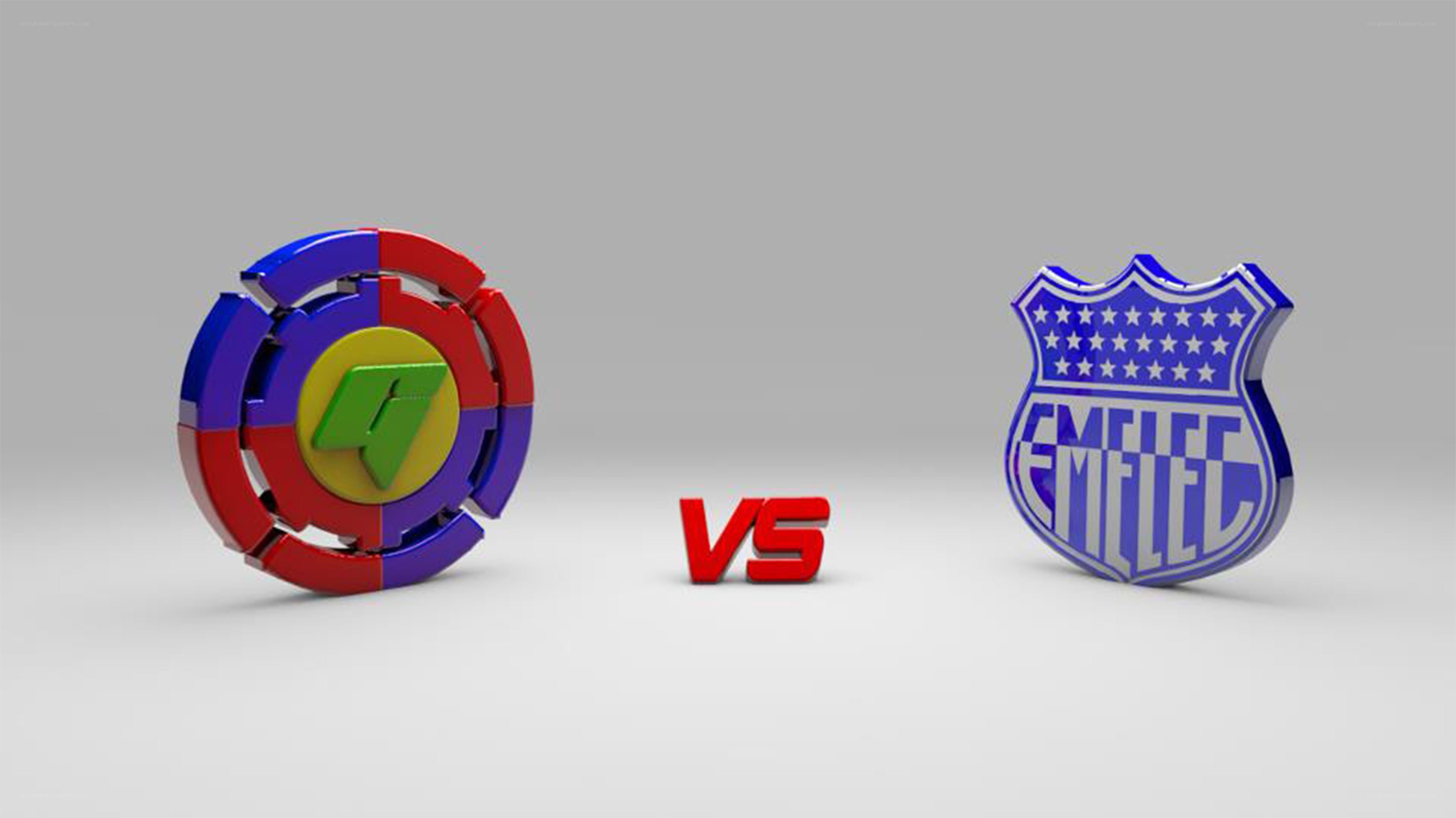 Team logos facing off