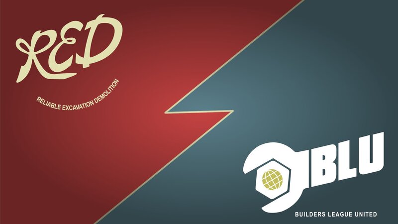 Team Logos on Split Background