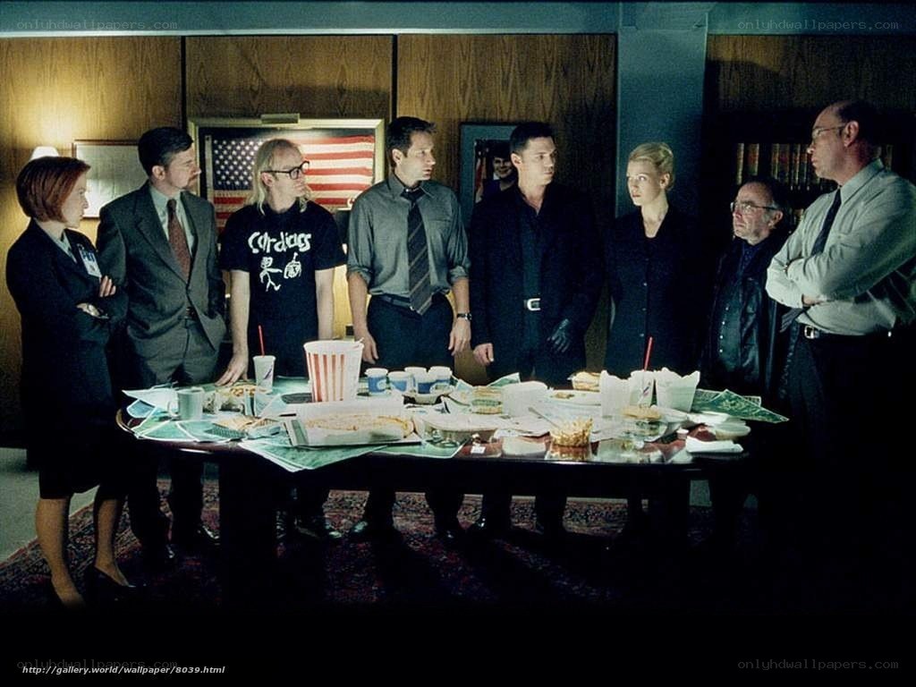Team meeting with food on table