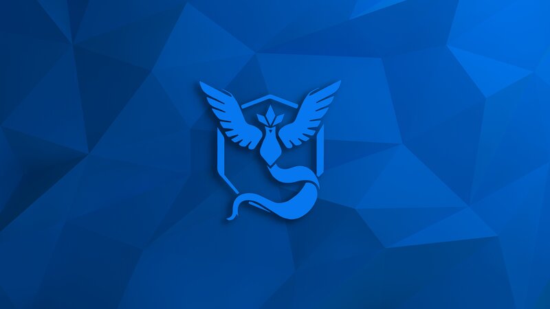 Team Mystic Logo — Blue, Calm