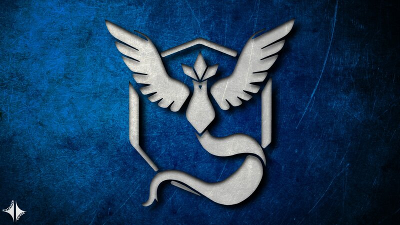 Team Mystic Logo — Blue, Dramatic