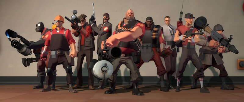 Team of Animated Soldiers