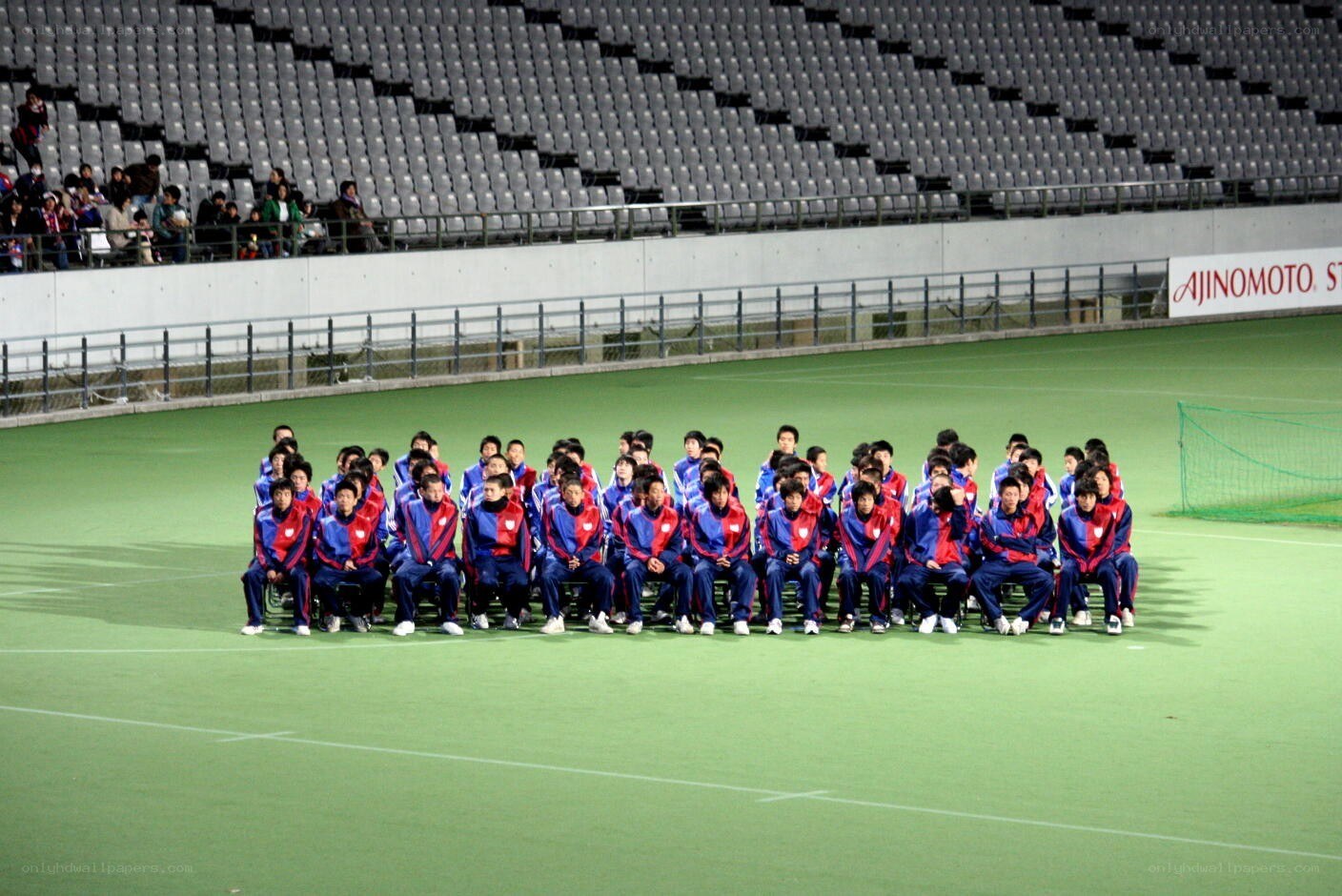 Team photo on field