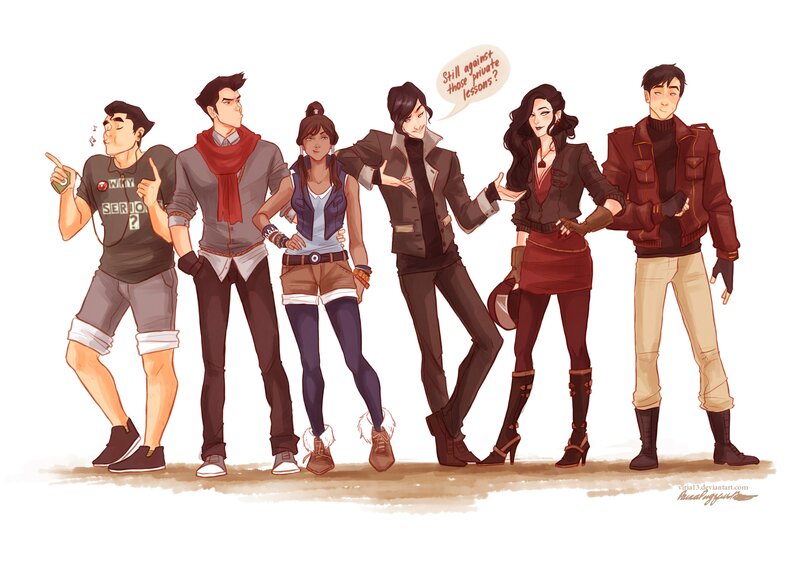 Team portrait of animated characters