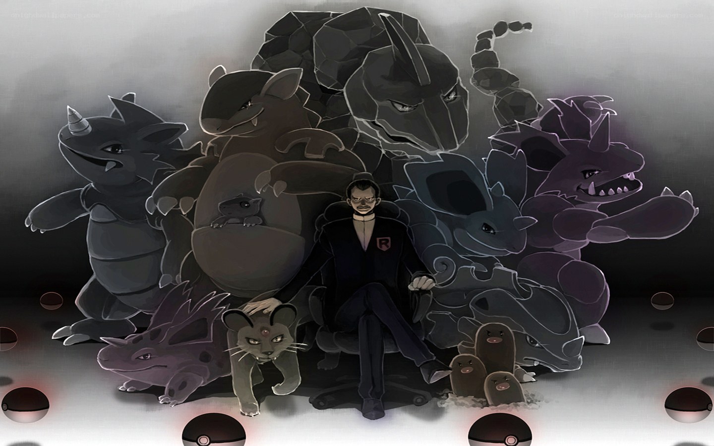 Team Rocket leader with Pokémon