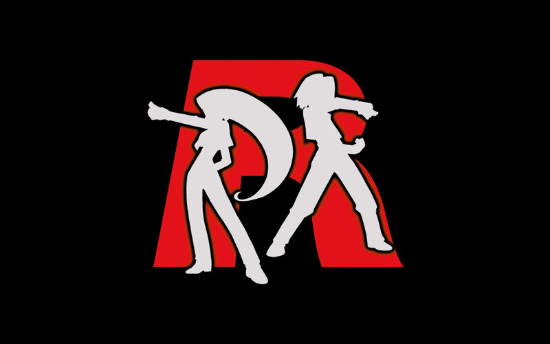 Team Rocket logo with silhouettes