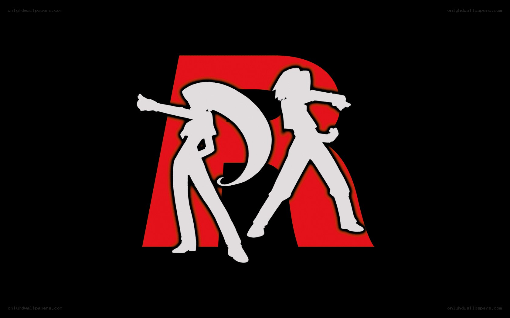 Team Rocket logo with silhouettes