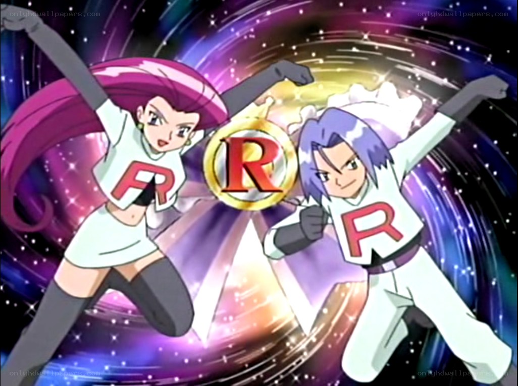 Team Rocket members in action