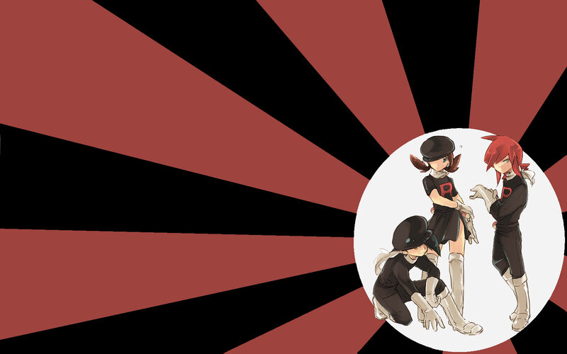 Team Rocket members in uniform