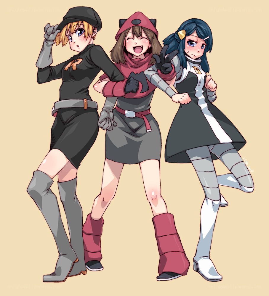 Team Rocket members in uniform