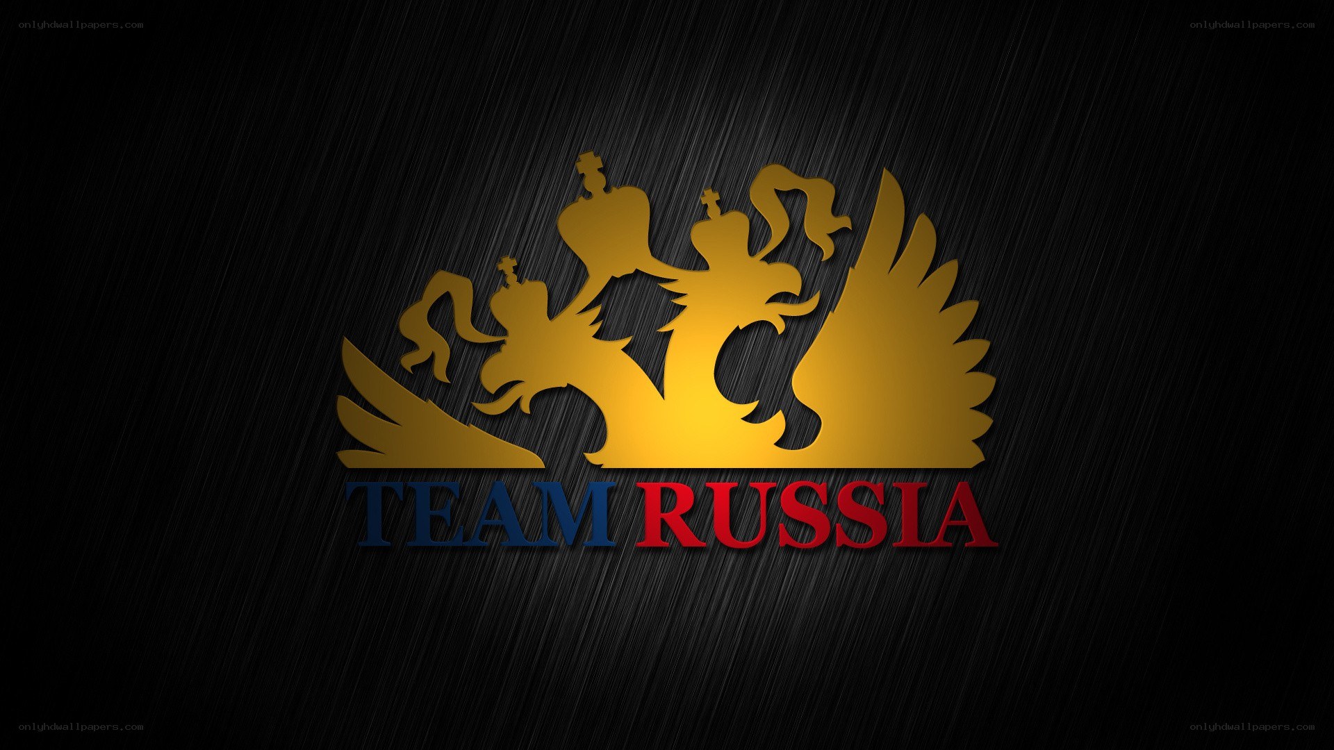 Team Russia logo on dark background