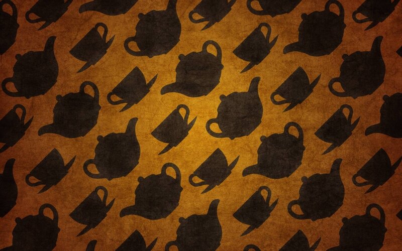 teapot and cup pattern
