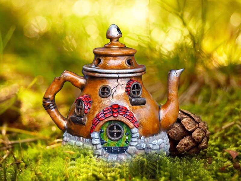 Teapot Fairy House