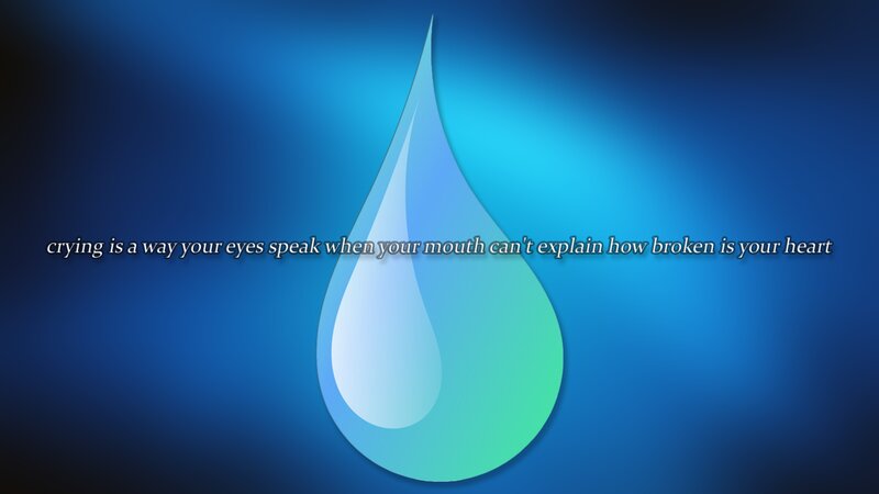 Tear Drop with Text