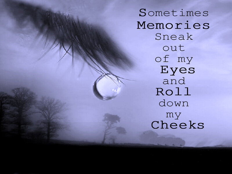 Tear on Eyelash — Purple