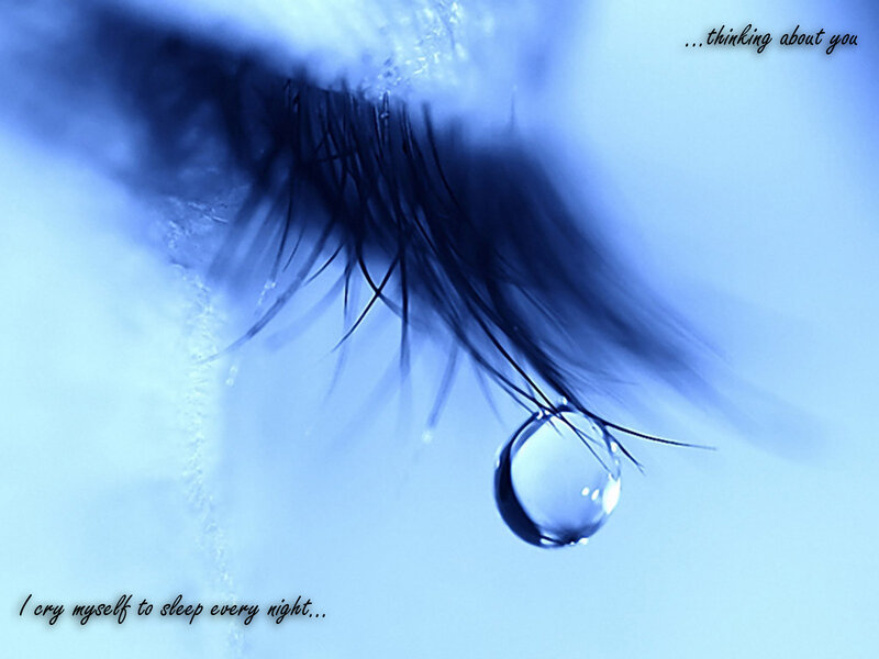 tear on eyelash
