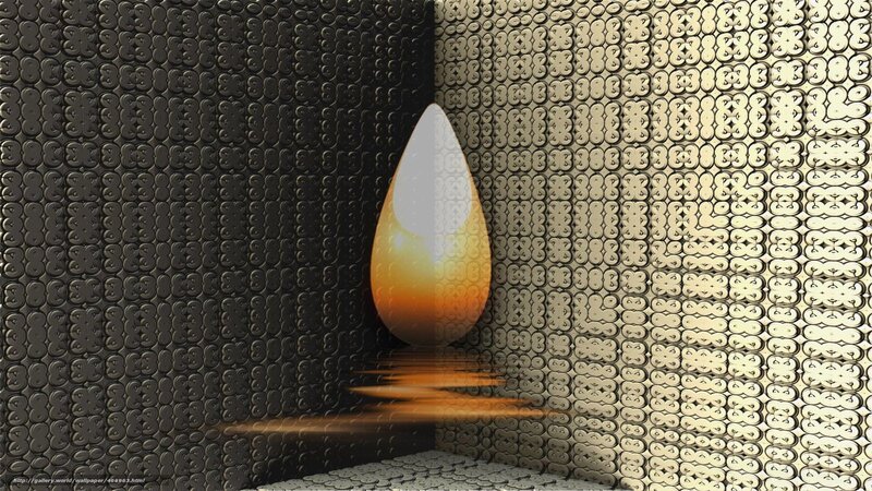 Tear-shaped Object in Corner