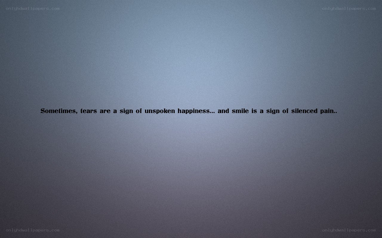 tears and smile quote