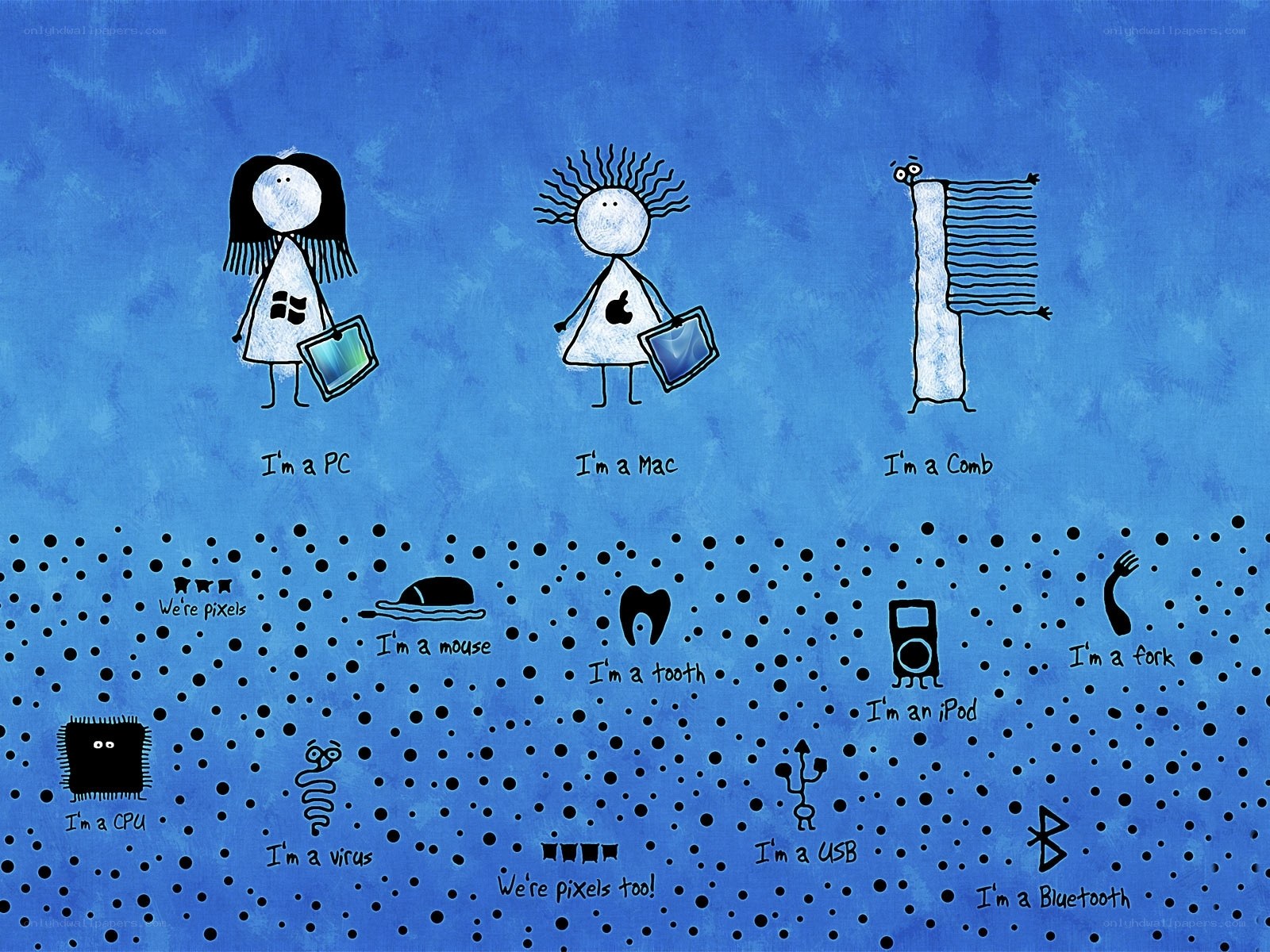 Tech character cartoon