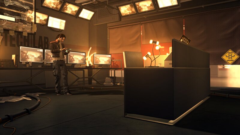 Tech lab interior scene