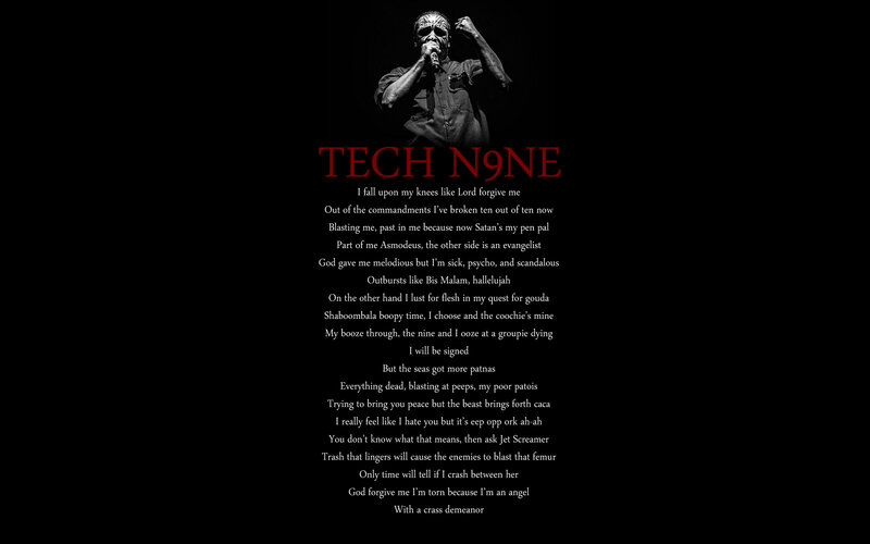 Tech N9ne lyrics and image
