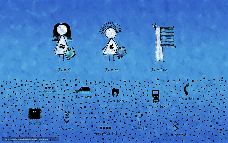 tech-themed stick figures