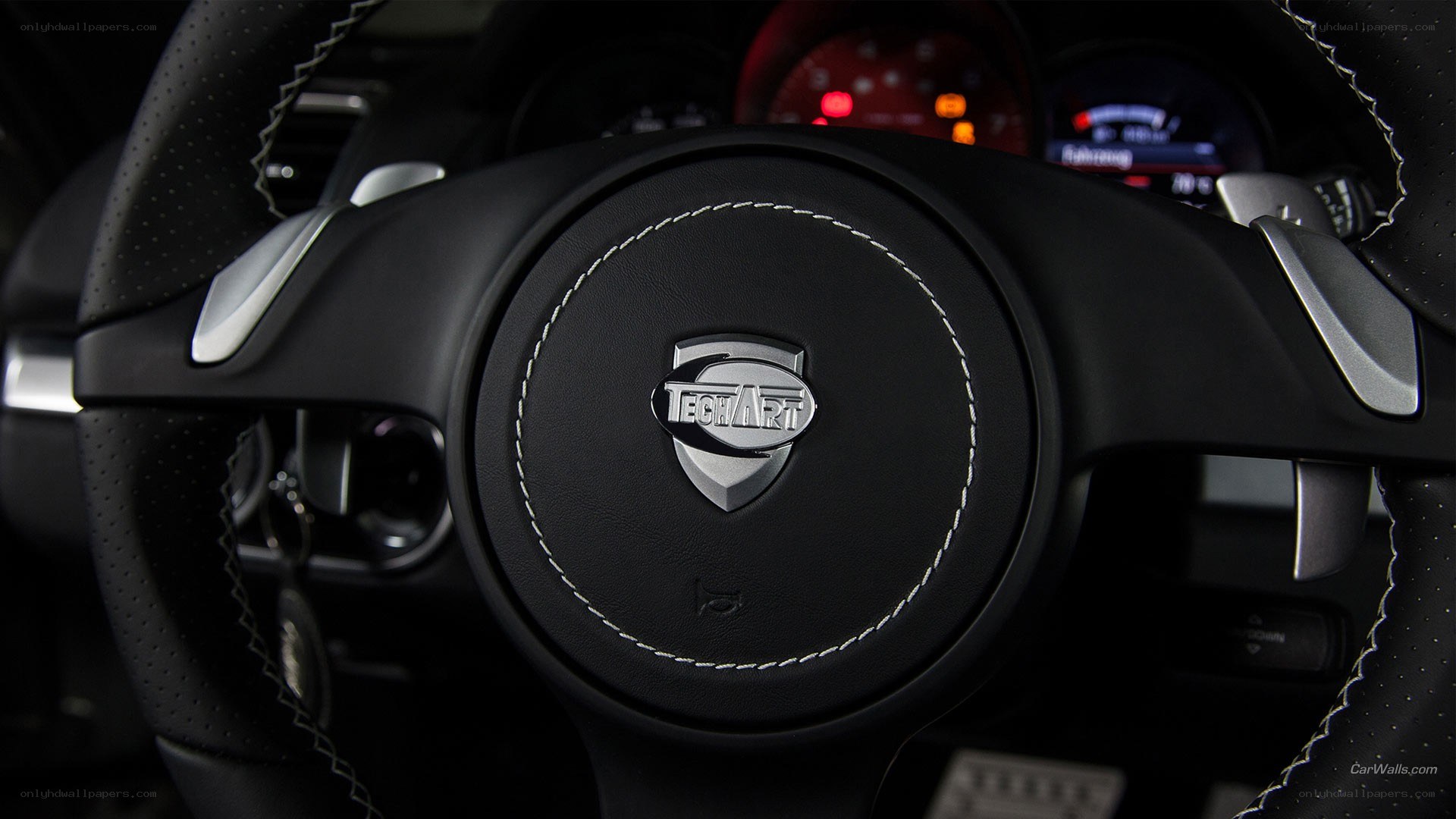 TechArt steering wheel interior