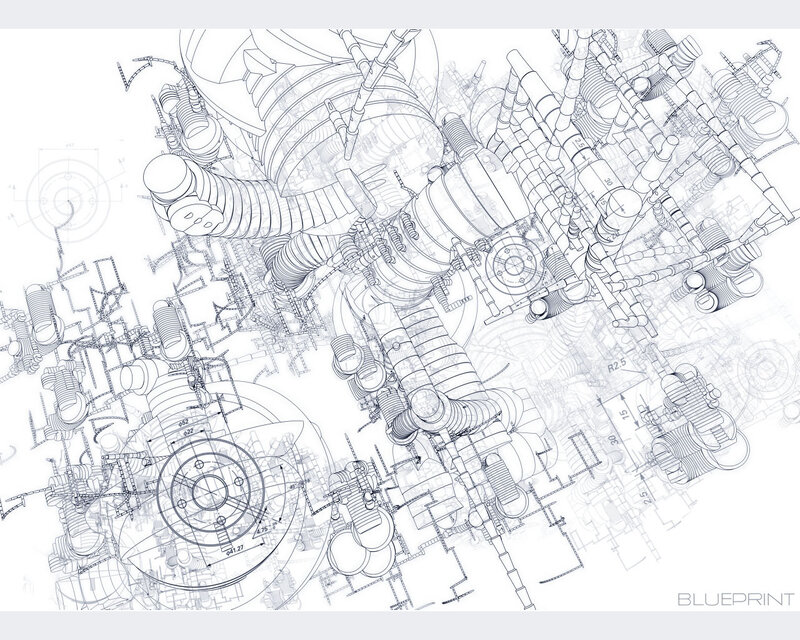 technical blueprint design