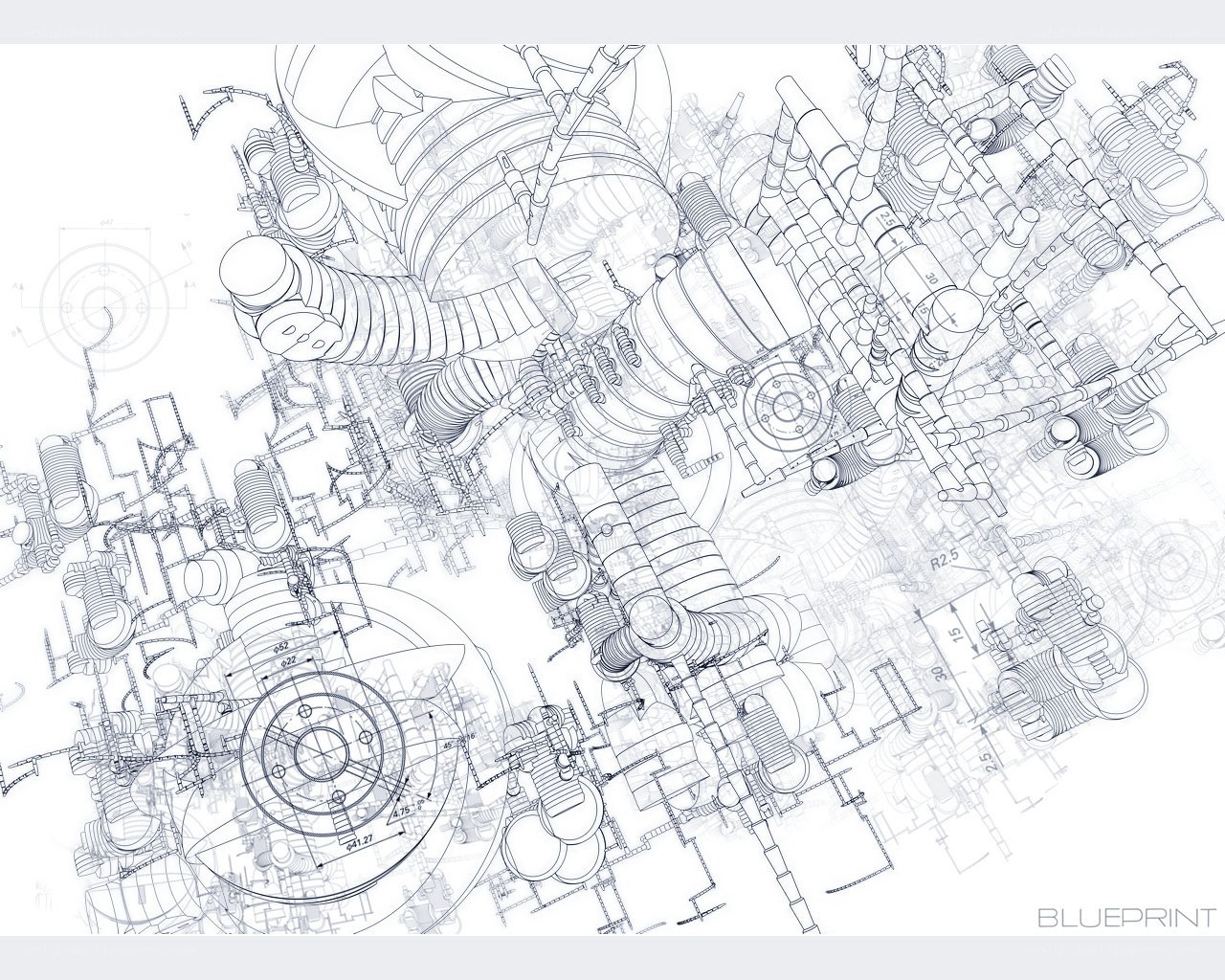 technical blueprint design