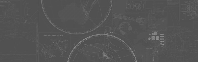 technical blueprints collage