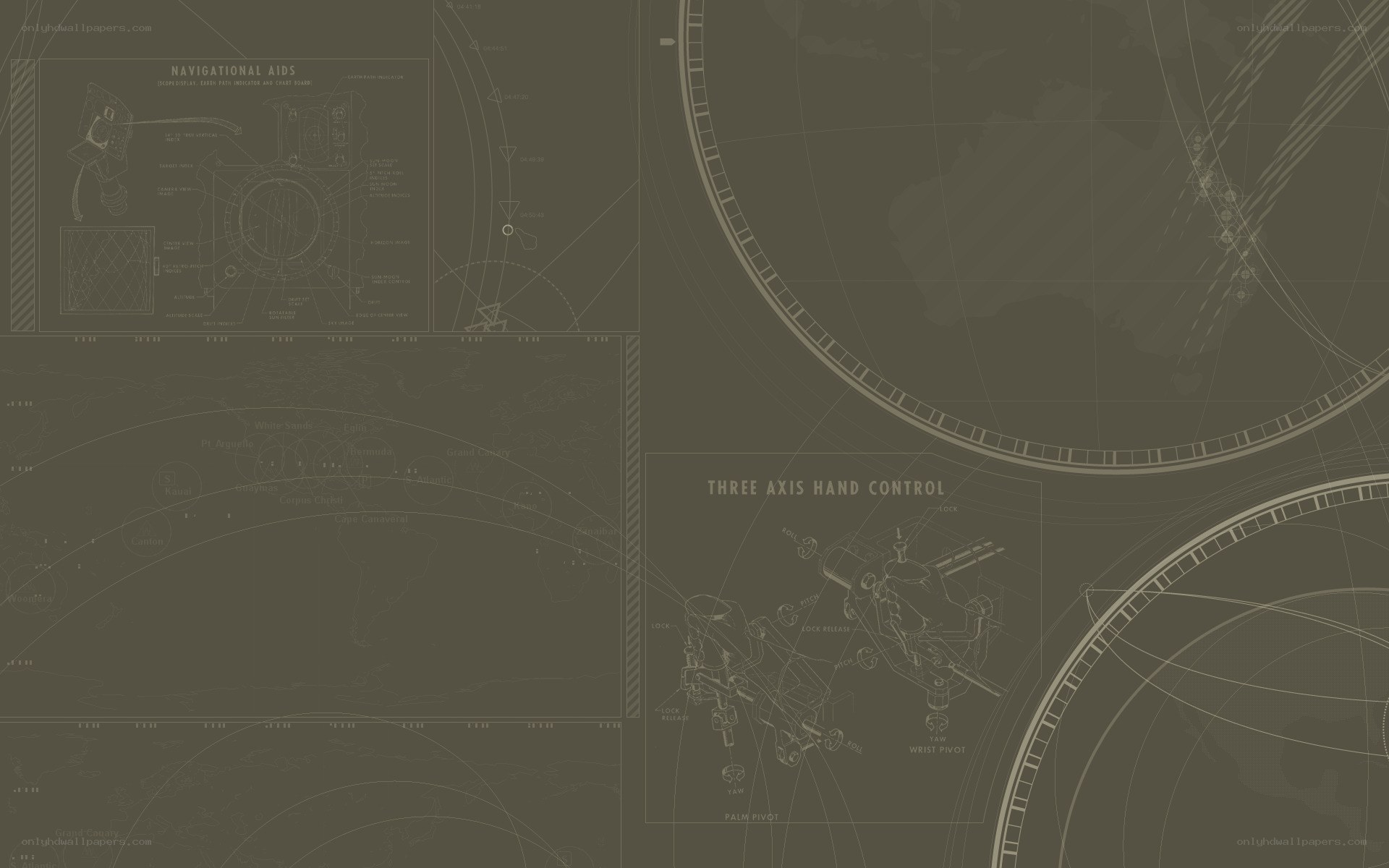 technical schematics and navigation aids