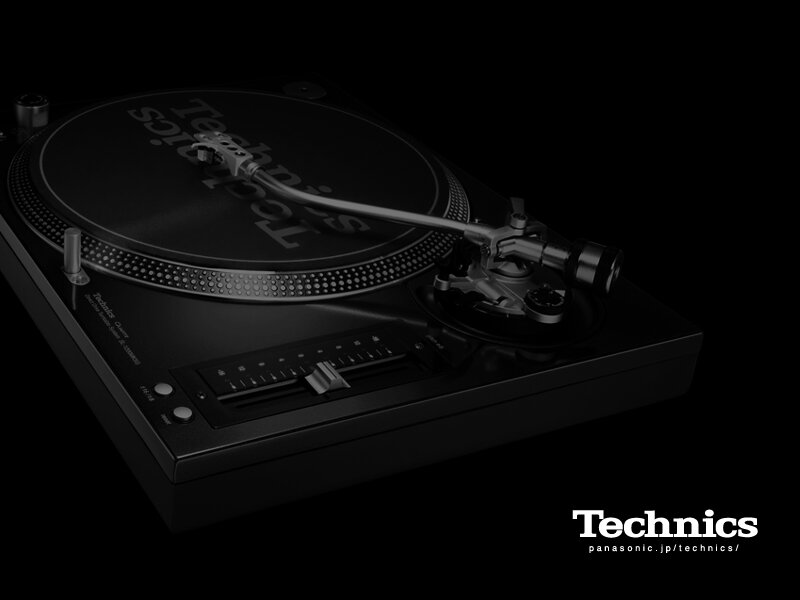 Technics turntable product shot