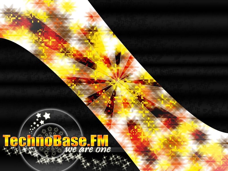TechnoBase.FM logo with abstract design