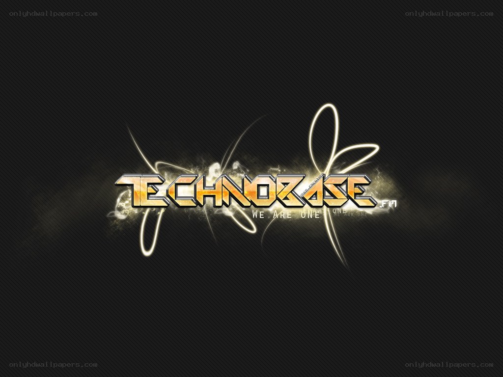 TechnoBase logo with glowing effects