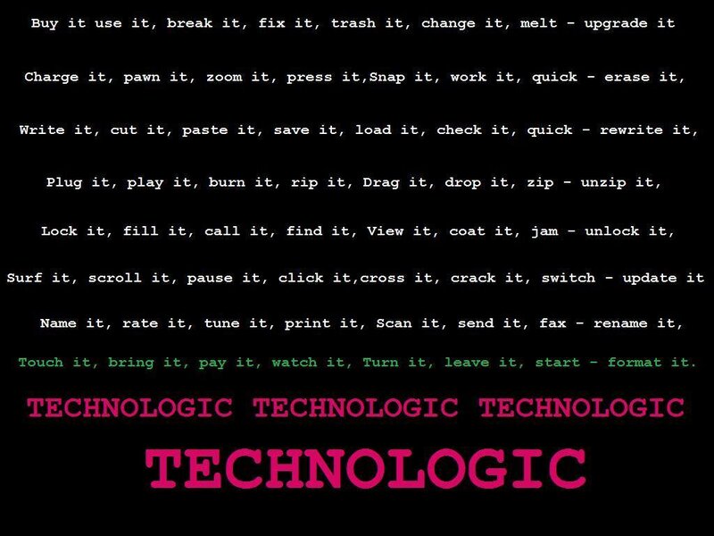 Technologic text art
