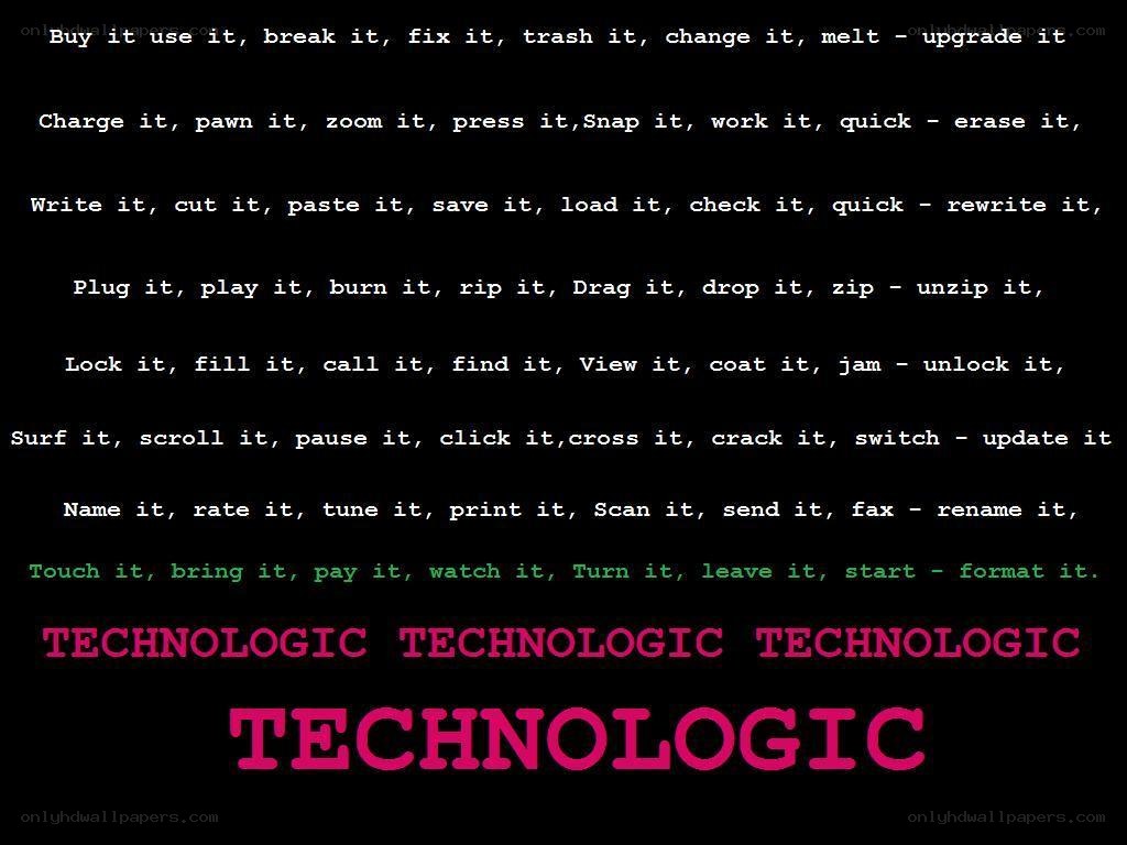Technologic text art