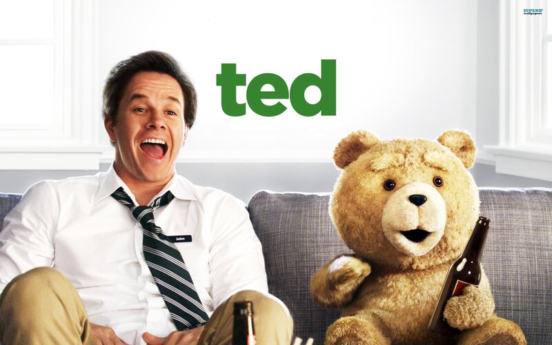 Ted movie poster with Mark Wahlberg