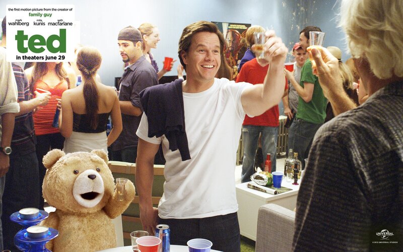 Ted movie scene with Mark Wahlberg