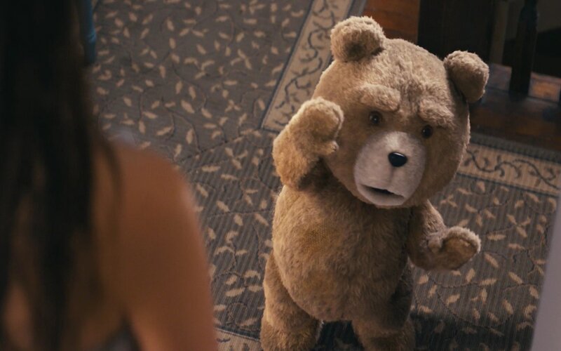 Ted the bear standing