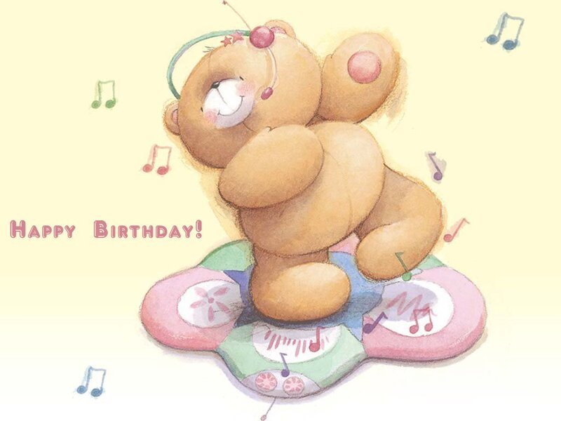 Teddy bear birthday card