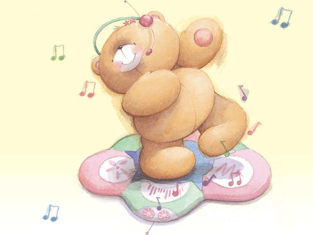 teddy bear dancing to music