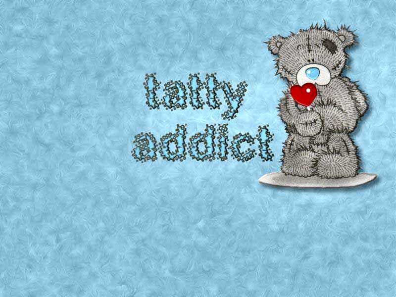 Teddy Bear Holding Heart — Blue, Sentimental