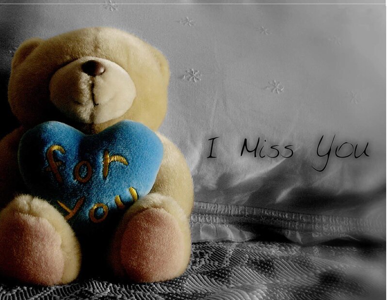 Teddy Bear Holding Heart — Brown