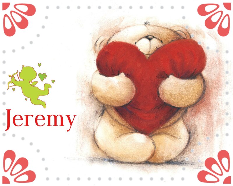 Teddy Bear Holding Heart — Red, Affectionate, Illustration, Cupid