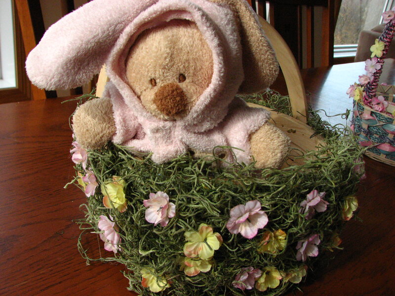 Teddy Bear in Basket