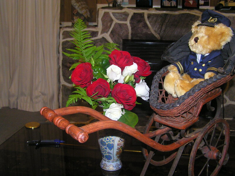 Teddy Bear in Carriage