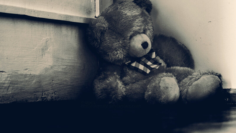 Teddy Bear in Corner